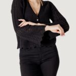 Cardigan Only onlasa ls structure Nero - Foto 1