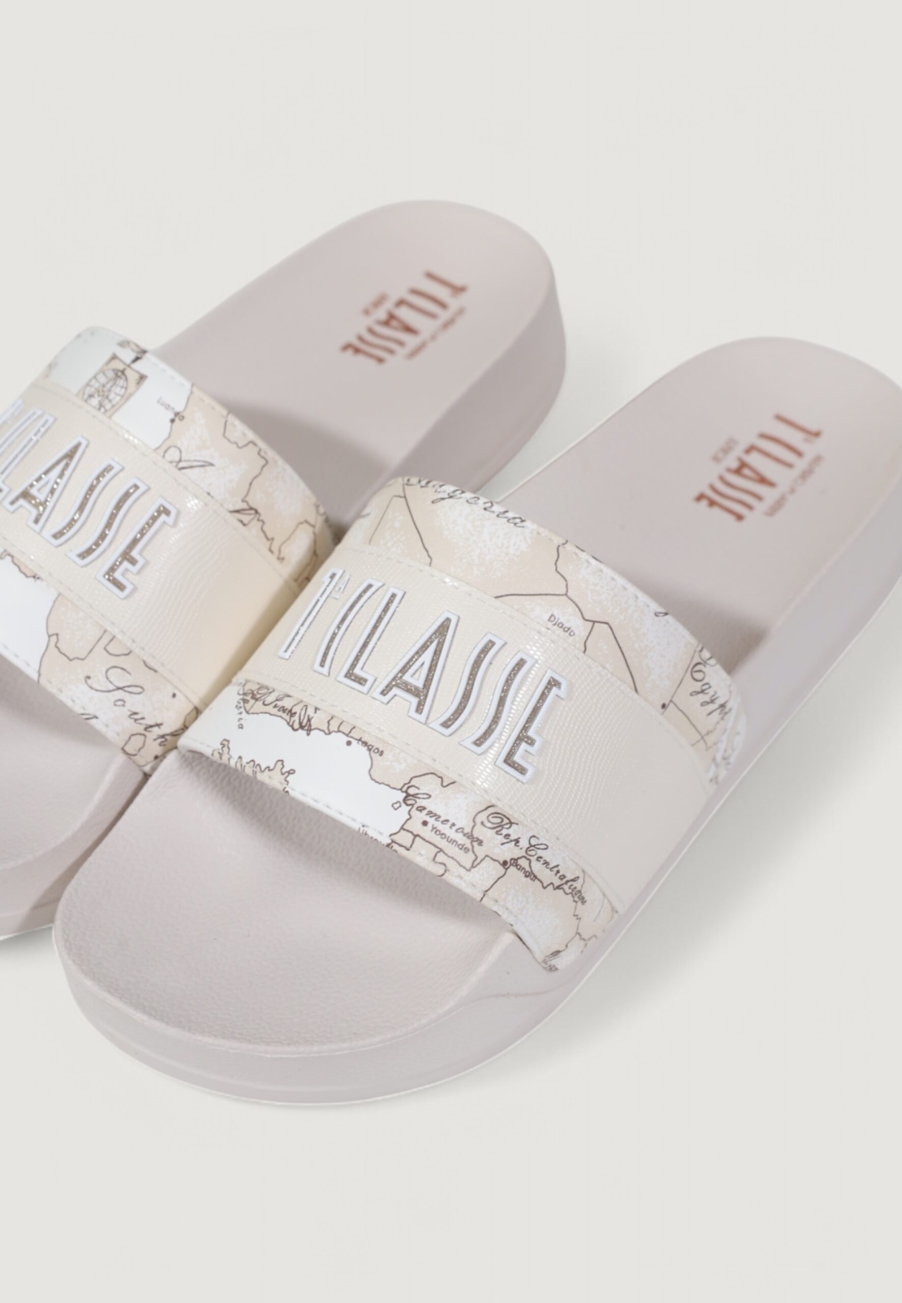 Ciabatte con fascia Alviero Martini Prima Classe jr Latte - Foto 2