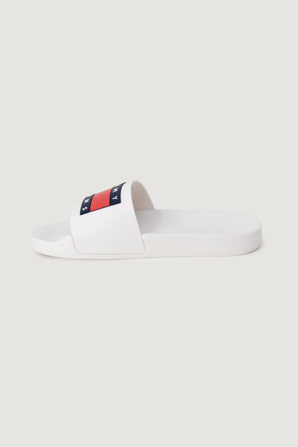 Ciabatte con fascia Tommy Hilfiger Jeans flag poo Bianco - Foto 4