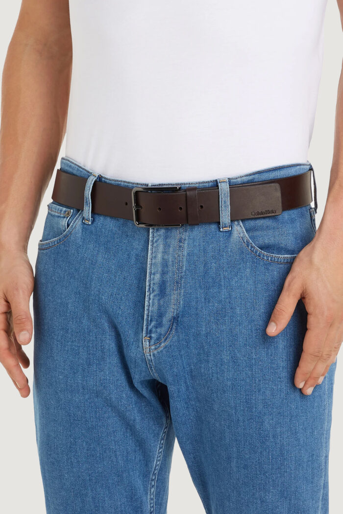 Cinta Calvin Klein warmth 40mm Marrone