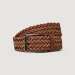 Cinta Calvin Klein warmth braided suede 35mm Marrone - Foto 1