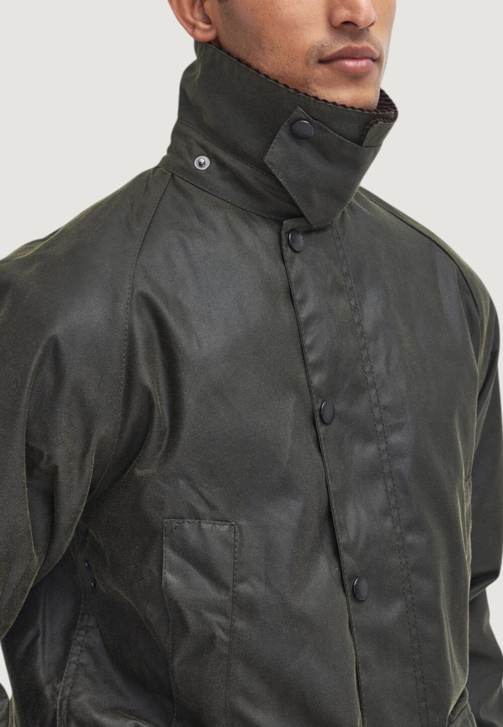 Giacchetto Barbour bedale wax jacket Verde Oliva - Foto 4