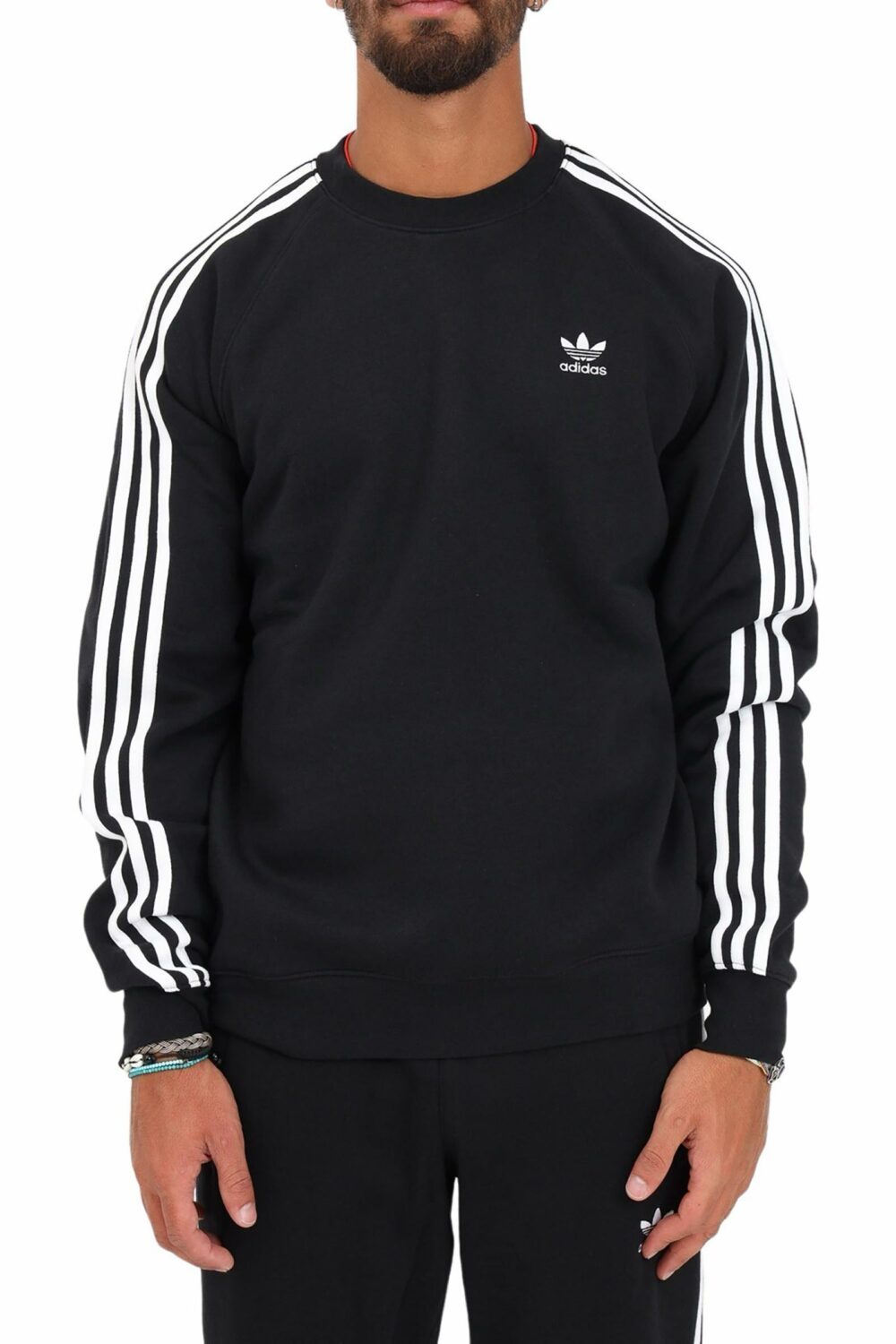 Felpa con cappuccio Adidas Originals Nero - Foto 1