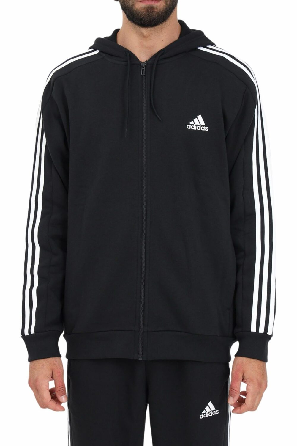 Felpa con cappuccio Adidas Originals Nero - Foto 1