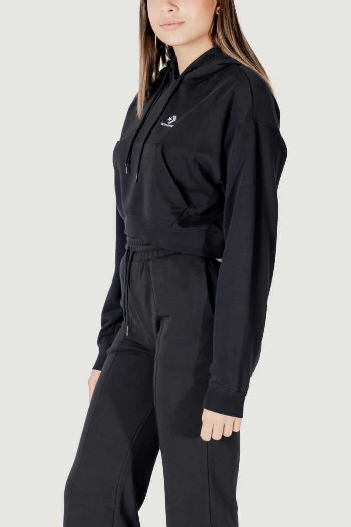 Felpa con cappuccio Converse star chevron hoodie Nero