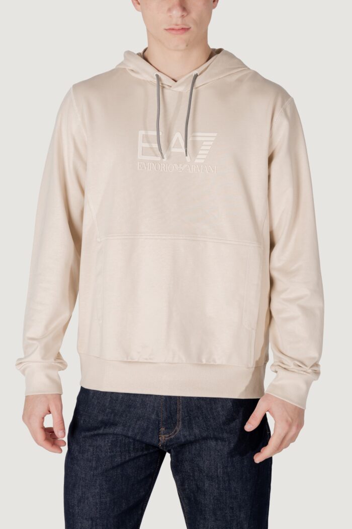 Felpa con cappuccio EA7  Beige chiaro
