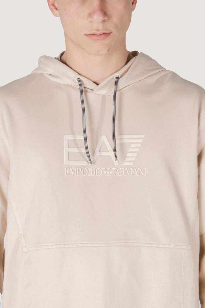Felpa con cappuccio EA7  Beige chiaro