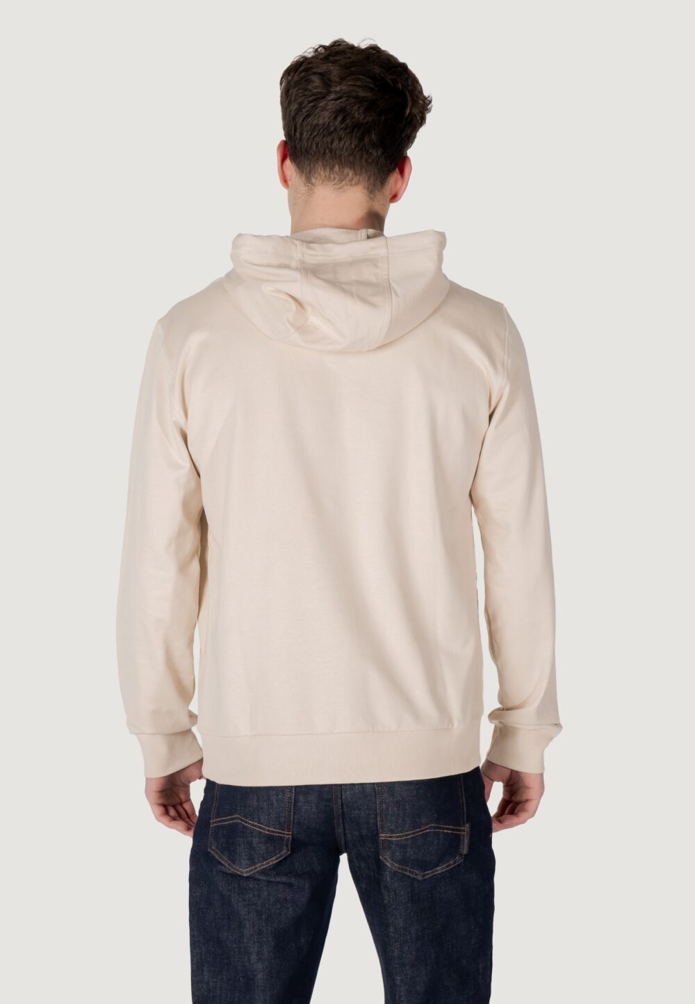 Felpa con cappuccio EA7 Beige chiaro - Foto 5