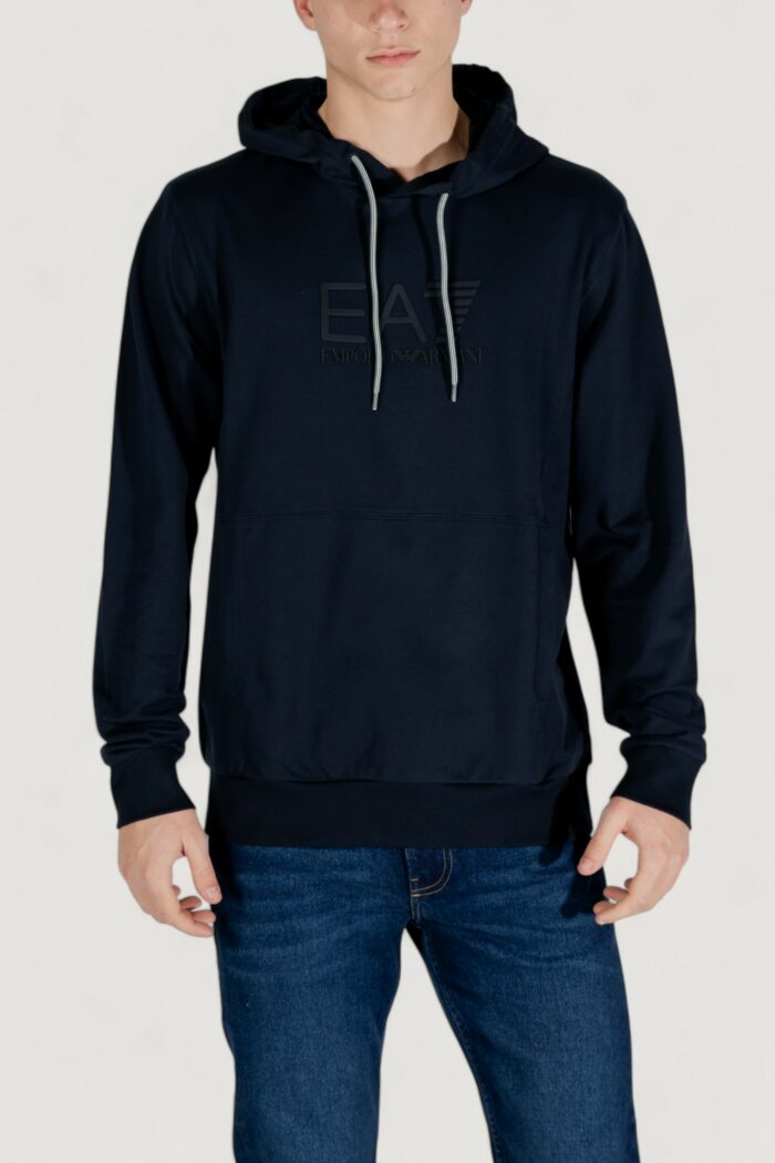Felpa con cappuccio EA7  Blu