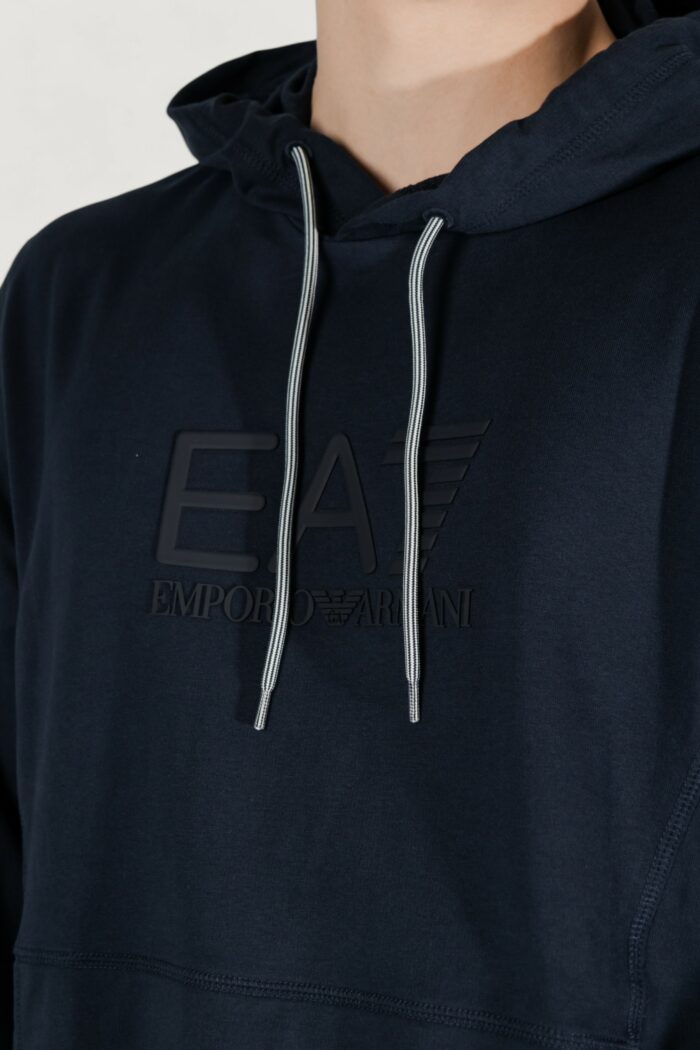 Felpa con cappuccio EA7  Blu