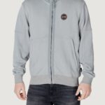 Felpa con cappuccio Napapijri b-ambra fzh Grigio Chiaro - Foto 1