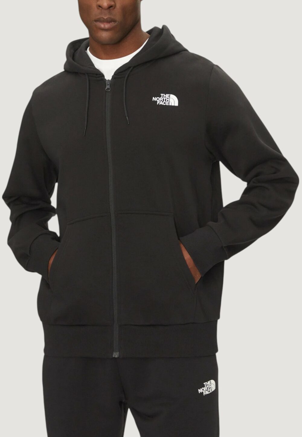Felpa con cappuccio THE NORTH FACE m simple dome full zip hoodie Nero - Foto 1