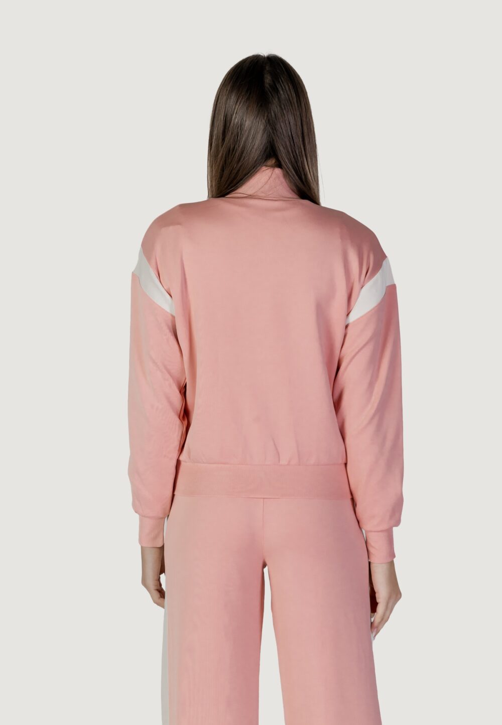 Felpa senza cappuccio Guess Active suzanne full zip Rosa - Foto 4