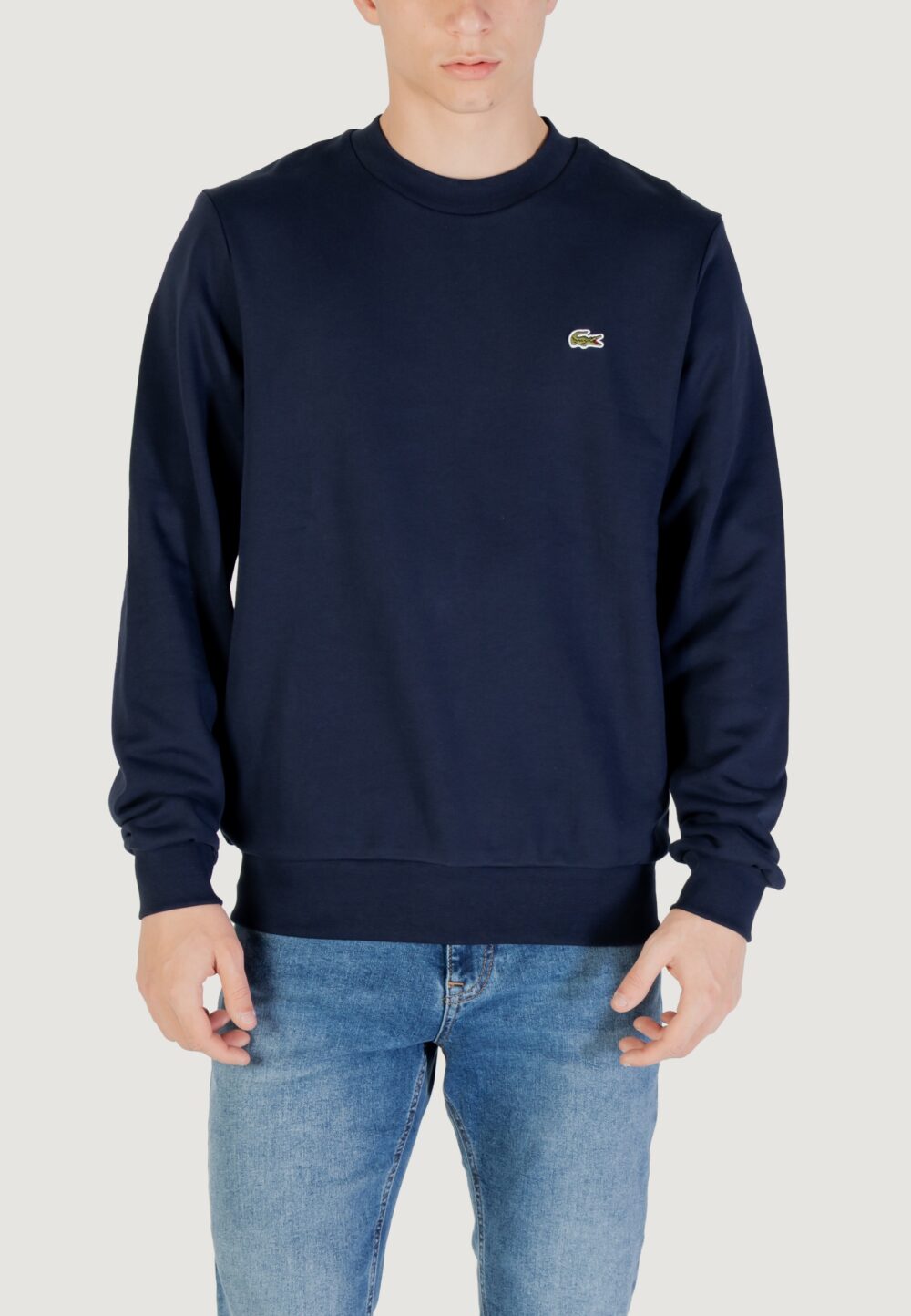 Felpa senza cappuccio LACOSTE Blue scuro - Foto 1