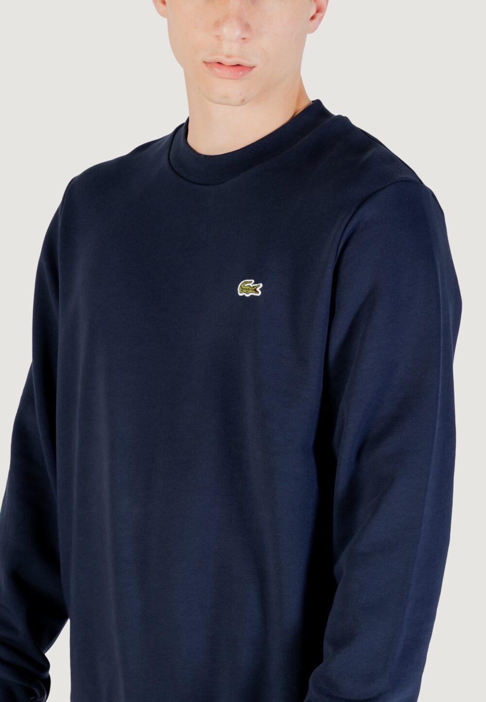 Felpa senza cappuccio LACOSTE Blue scuro - Foto 2