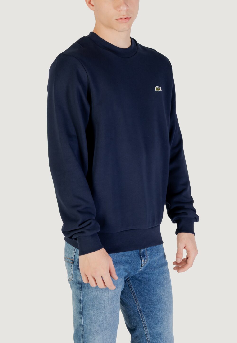 Felpa senza cappuccio LACOSTE Blue scuro - Foto 3