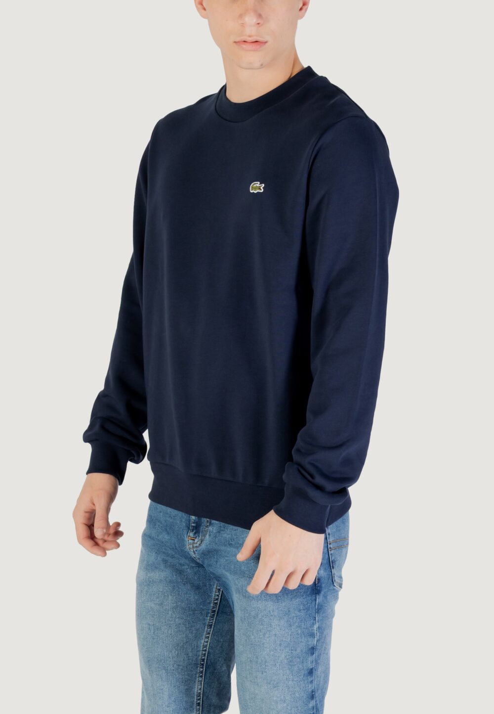 Felpa senza cappuccio LACOSTE Blue scuro - Foto 4