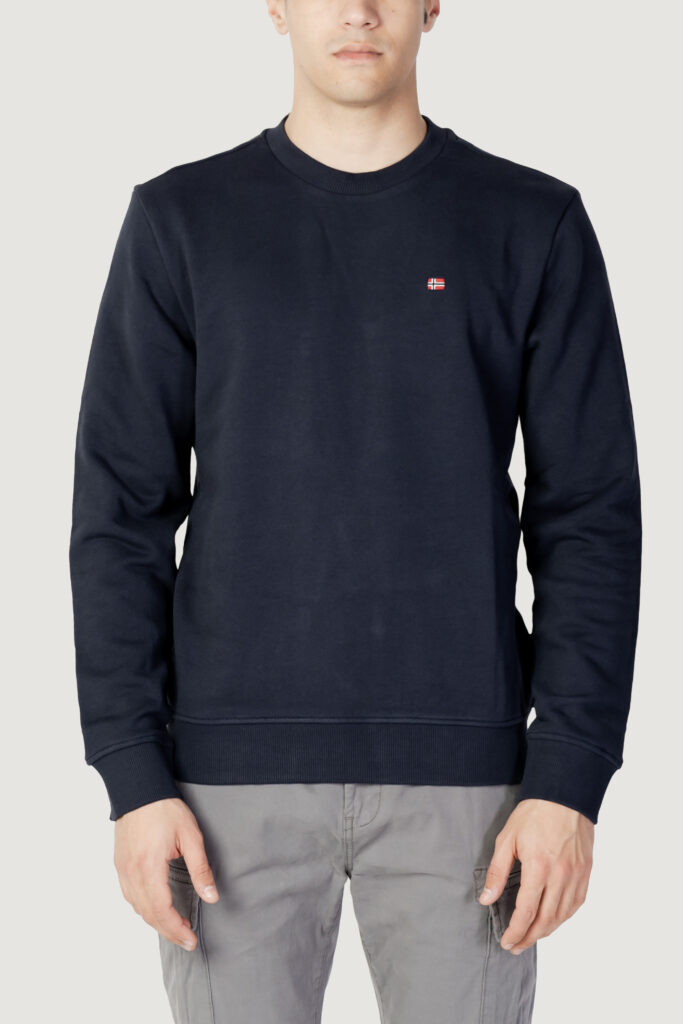 Felpa senza cappuccio Napapijri balis crew sum 2 Blue scuro