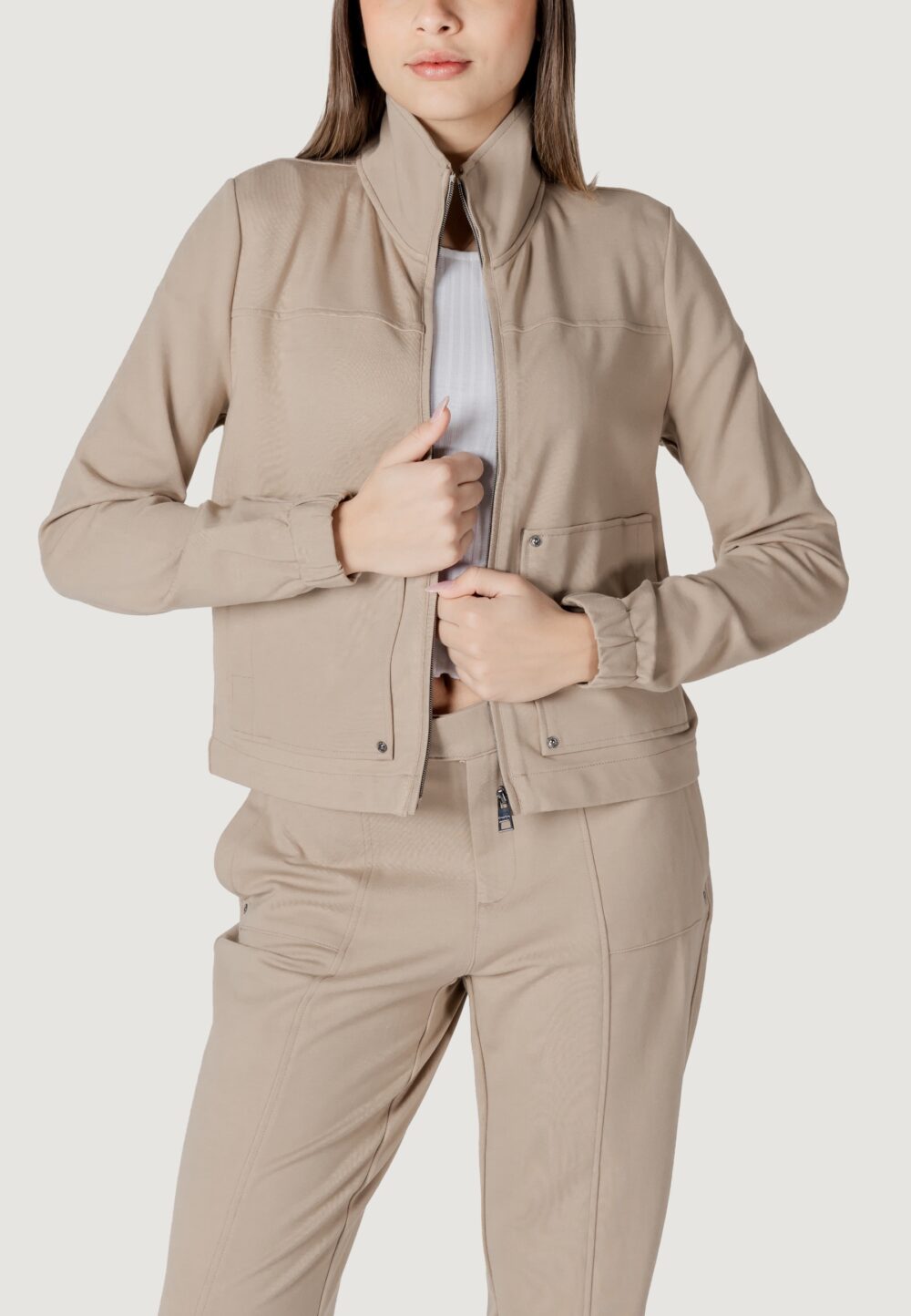 Giacchetto Street One zip_jacket_loose fit_ set Beige - Foto 1
