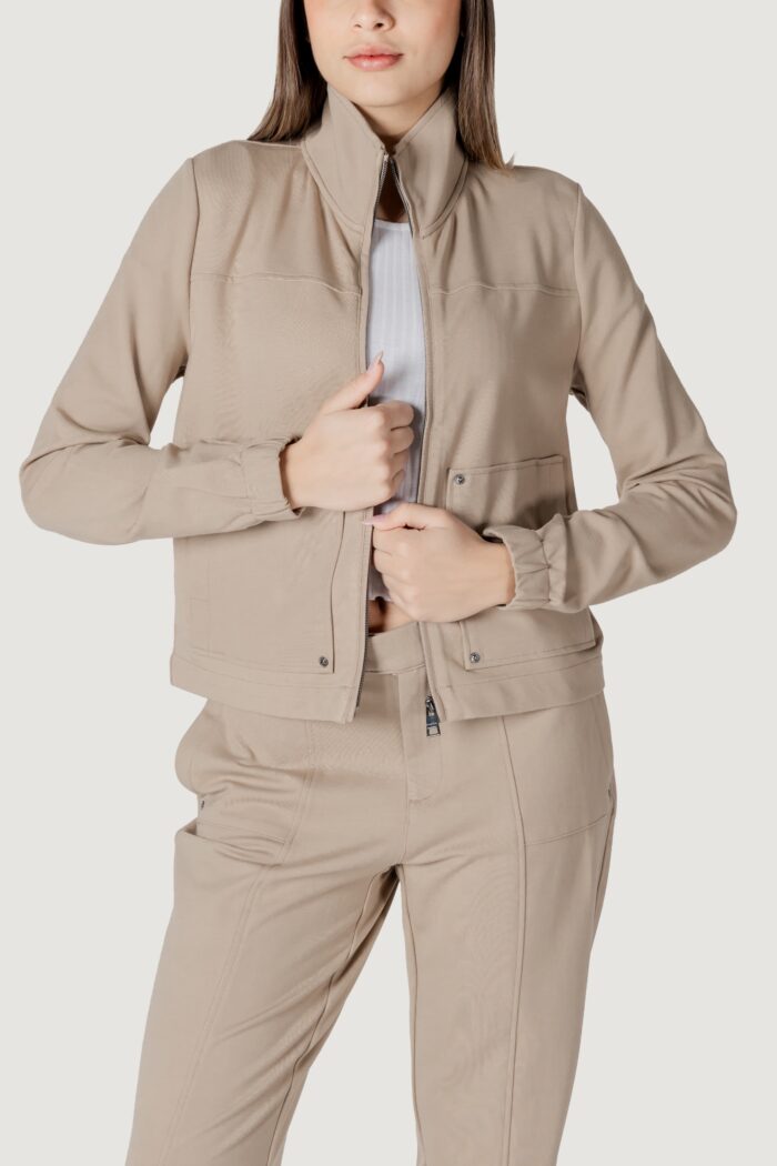 Giacchetto Street One zip_jacket_loose fit_ set Beige