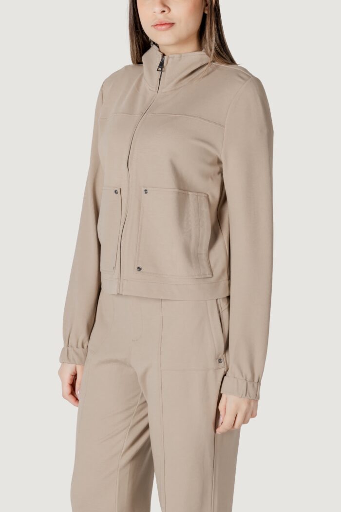 Giacchetto Street One zip_jacket_loose fit_ set Beige