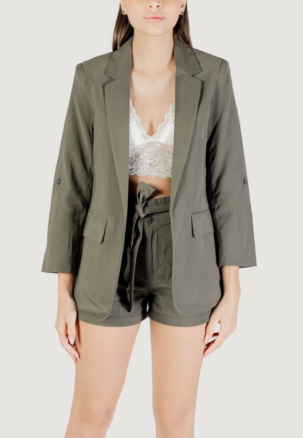 Giacca Only onlaris life 3/4 loose blazer cc tlr Verde Oliva - Foto 1