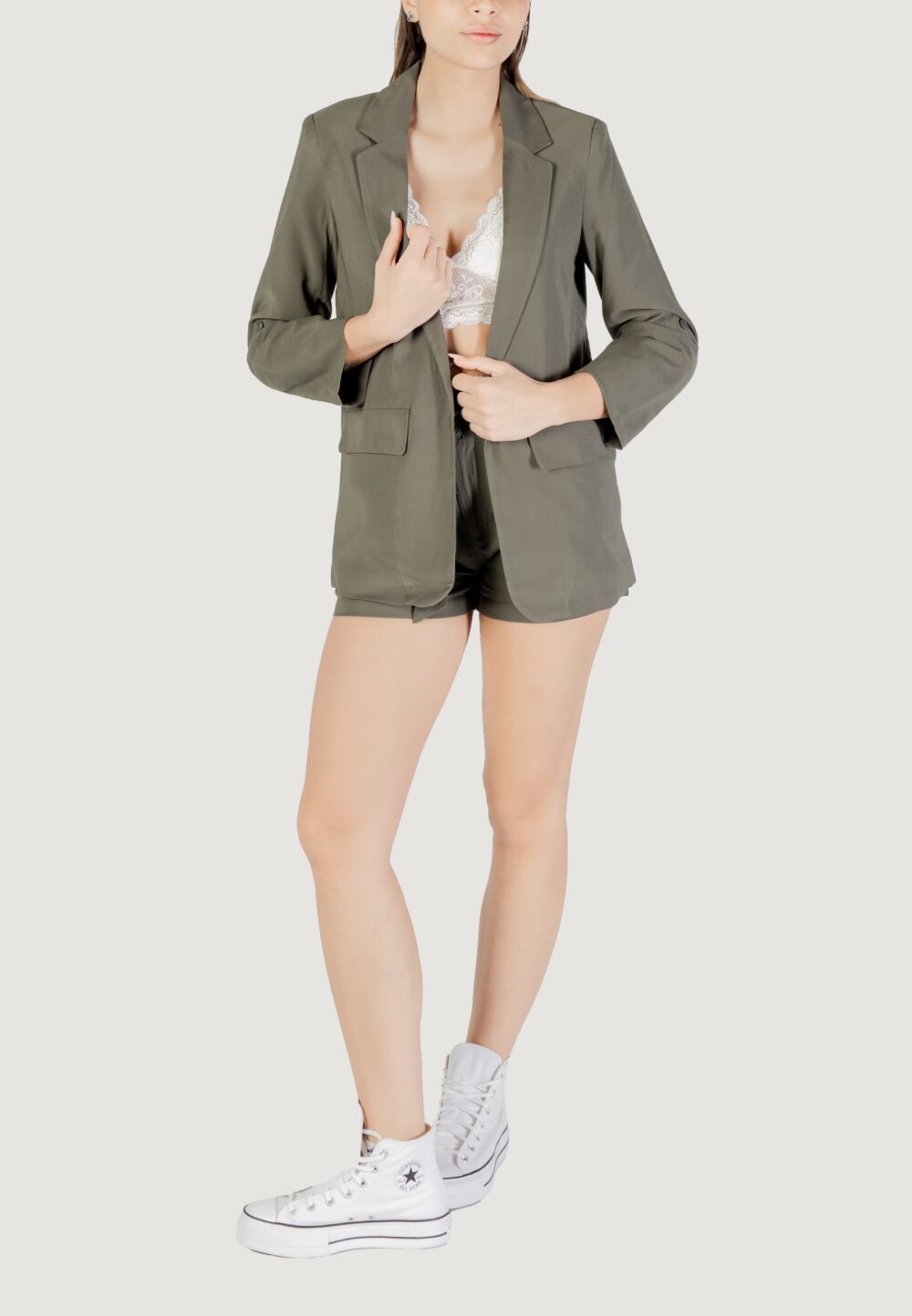 Giacca Only onlaris life 3/4 loose blazer cc tlr Verde Oliva - Foto 2