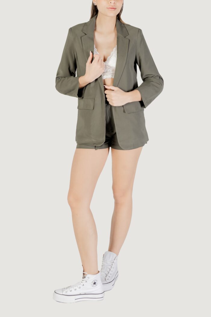 Giacca Only onlaris life 3/4 loose blazer cc tlr Verde Oliva