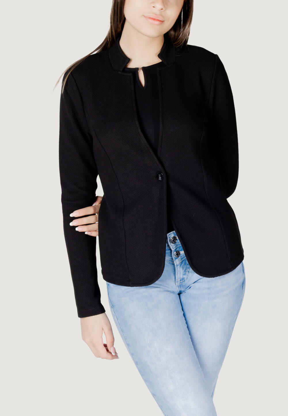 Giacca Street One jaquard blazer Nero - Foto 1
