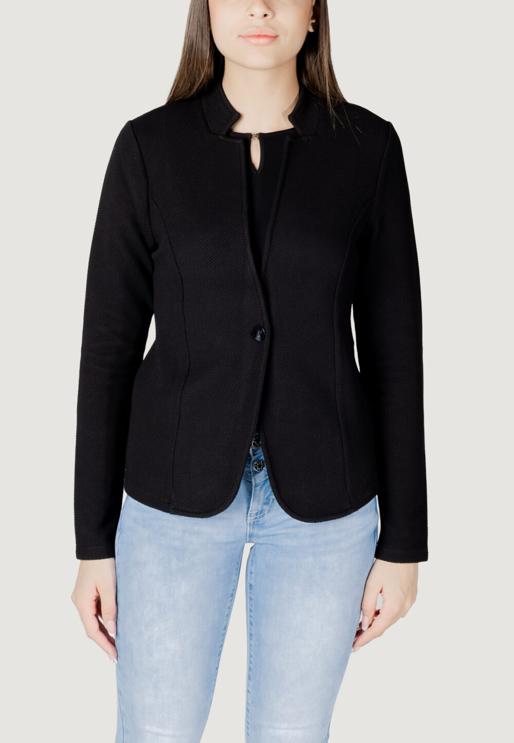 Giacca Street One jaquard blazer Nero - Foto 5