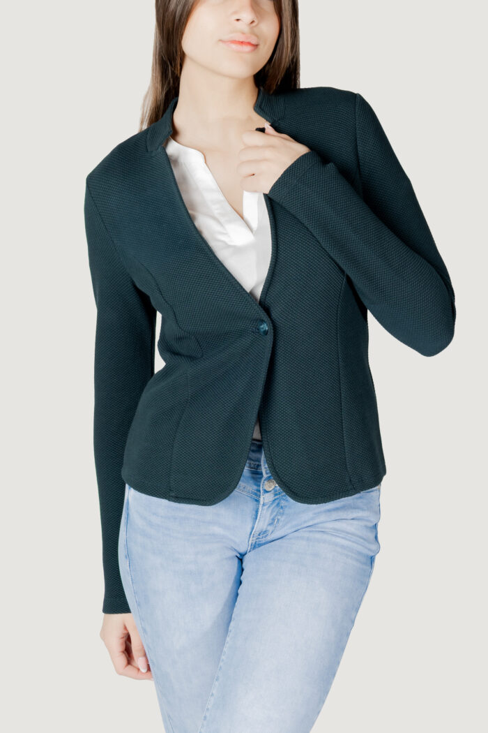 Giacca Street One jaquard blazer Verde Scuro