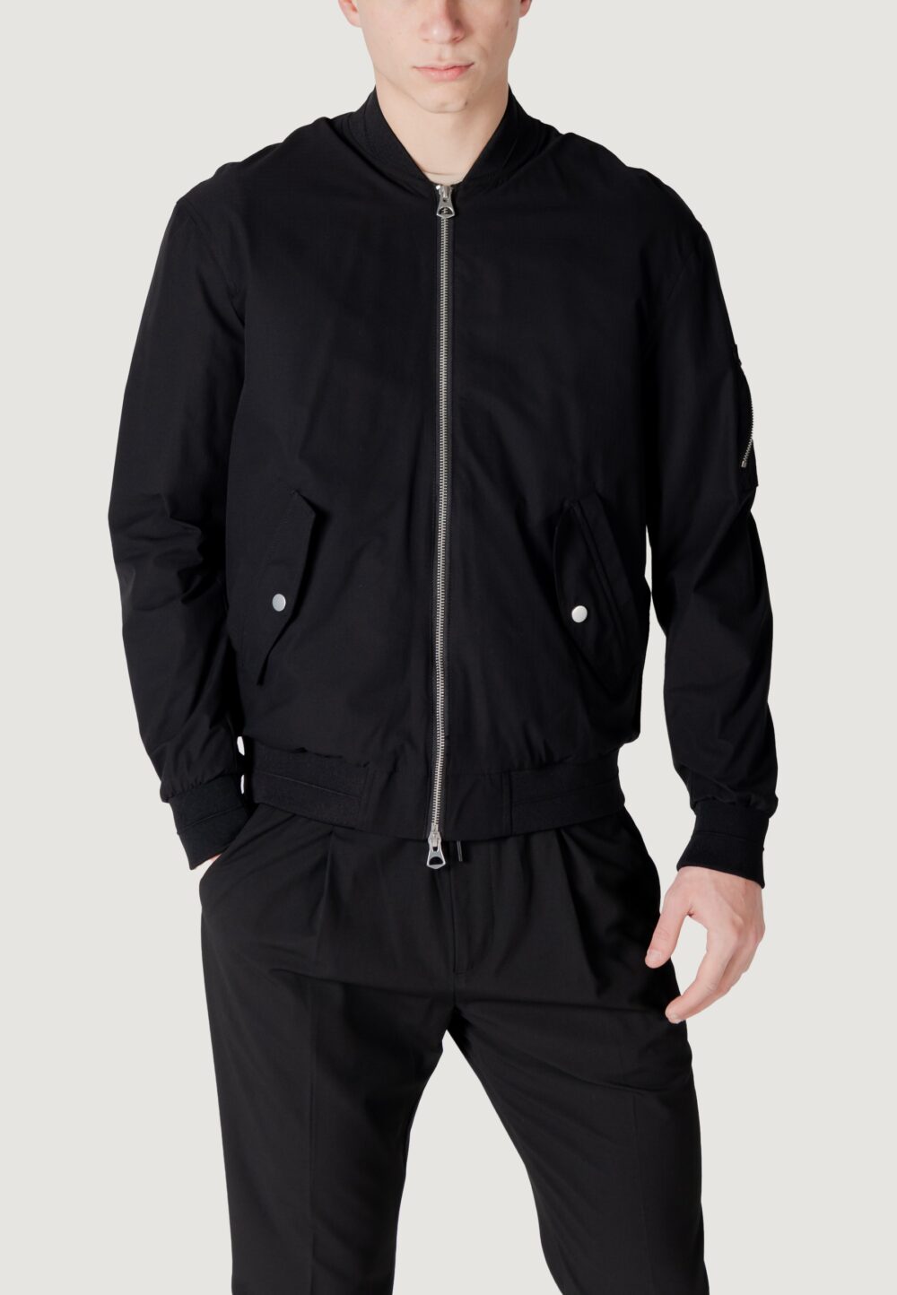 Giacchetto Antony Morato regular fit with metal logo Nero - Foto 1