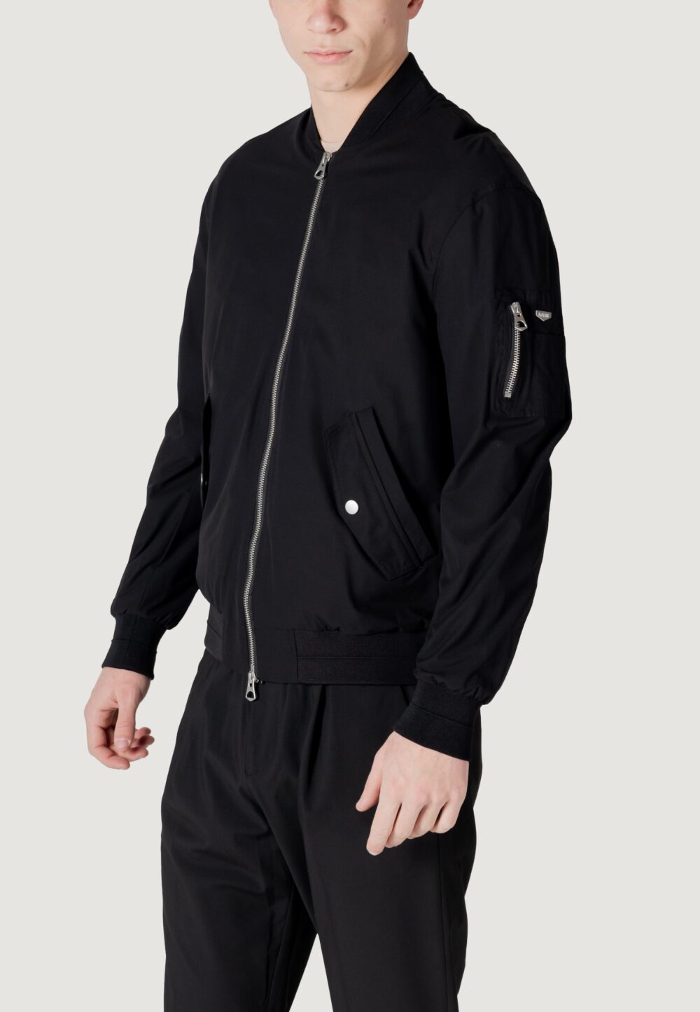 Giacchetto Antony Morato regular fit with metal logo Nero - Foto 2
