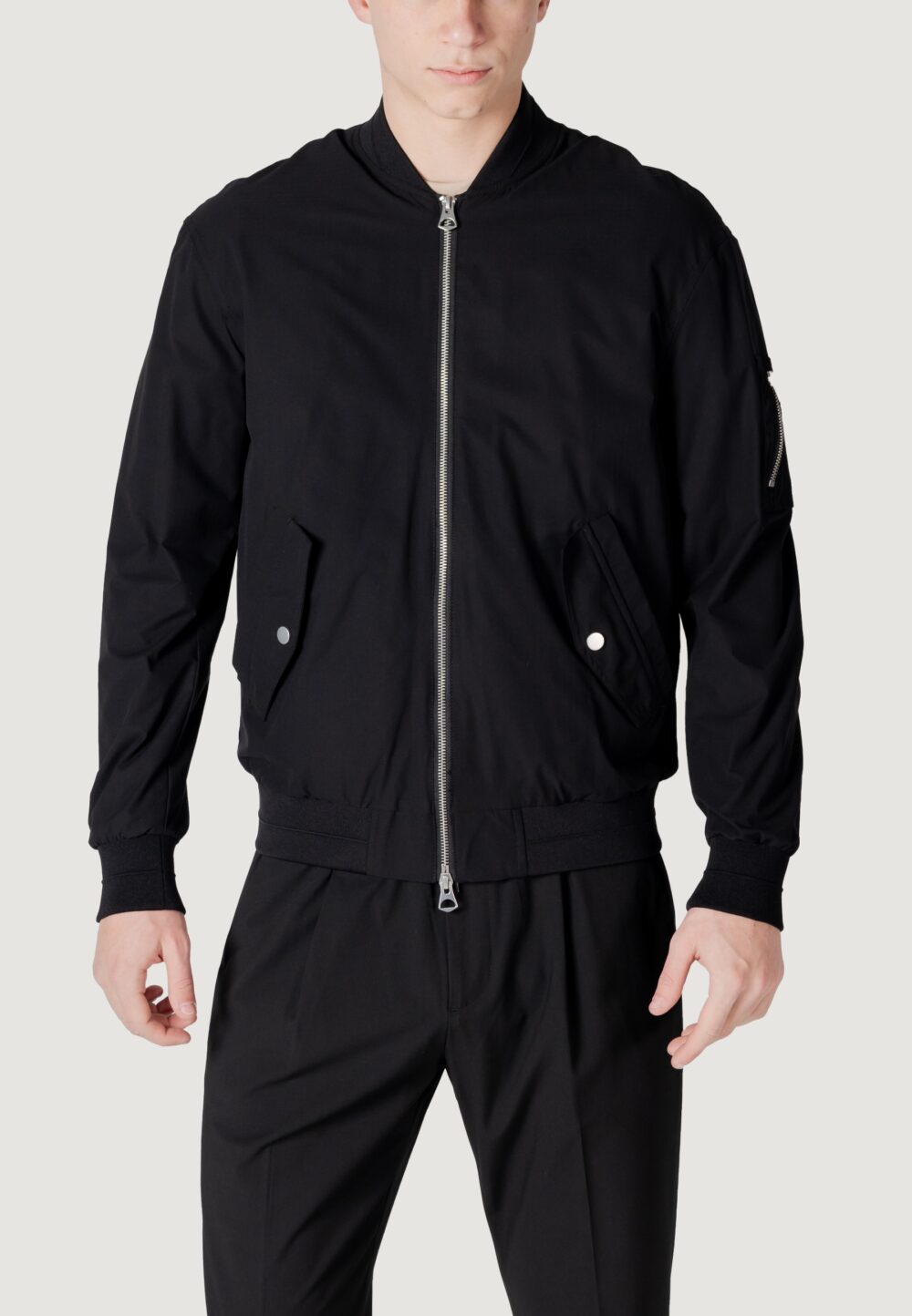 Giacchetto Antony Morato regular fit with metal logo Nero - Foto 5