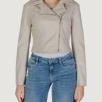 Giacchetto Guess clemence pu leather Beige chiaro - Foto 1