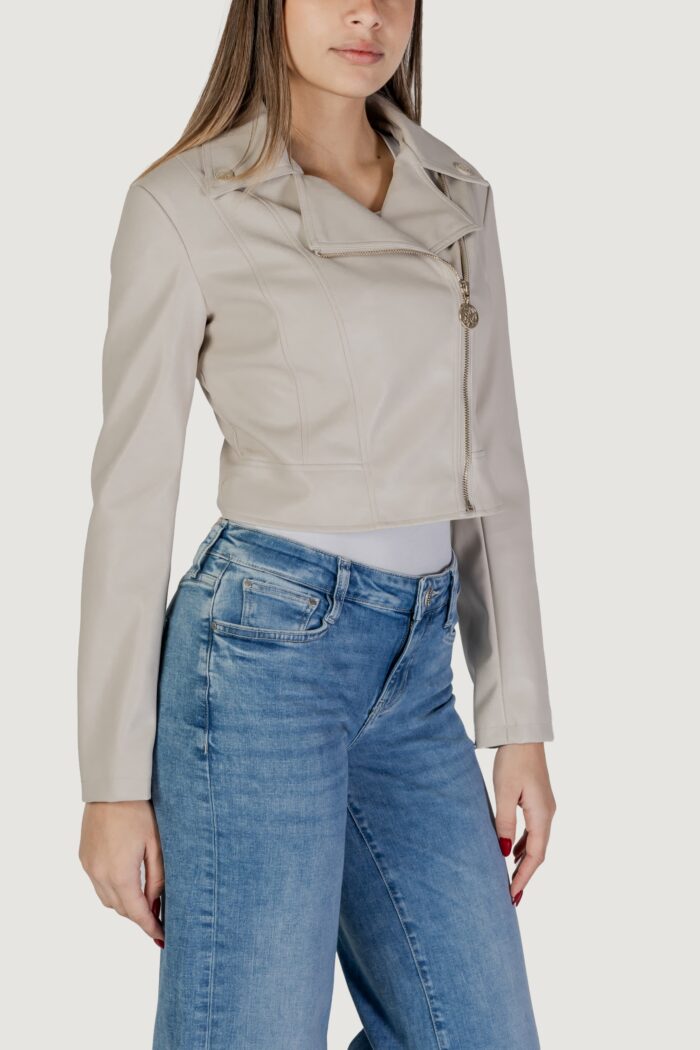 Giacchetto Guess clemence pu leather Beige chiaro