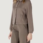 Giacchetto Street One ltd qr silk look short Terra - Fango - Foto 1