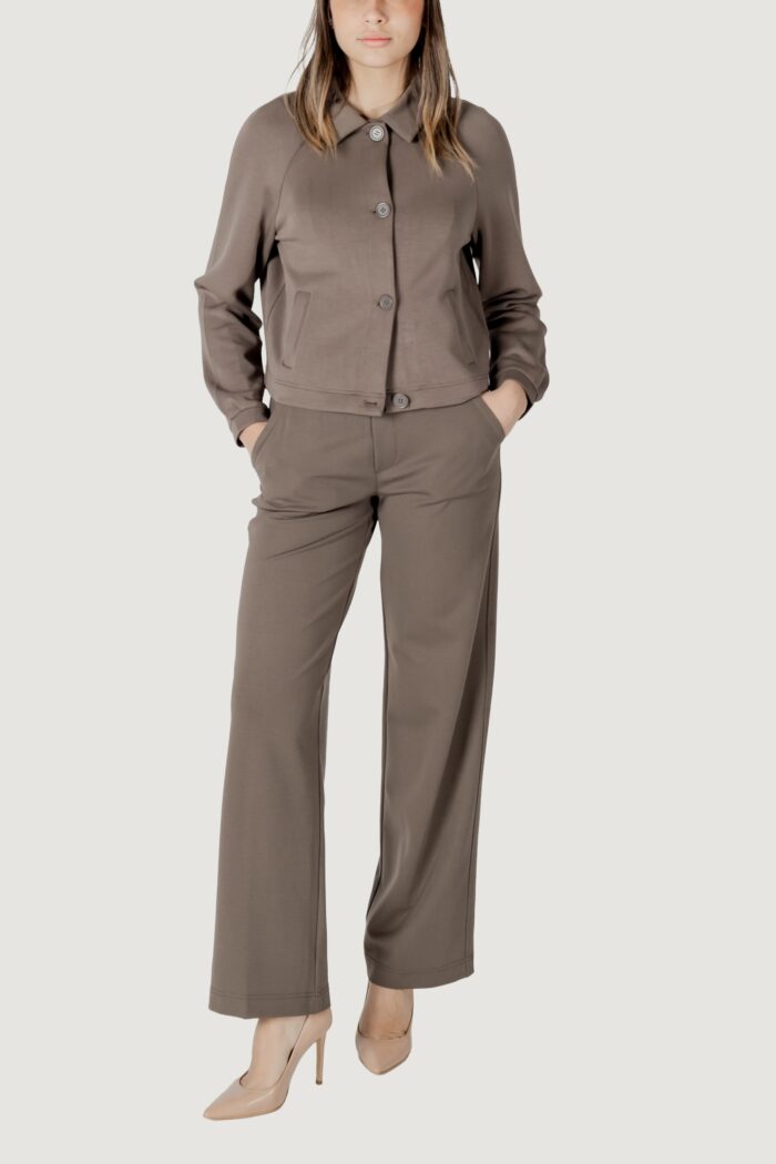 Giacchetto Street One ltd qr silk look short Terra – Fango