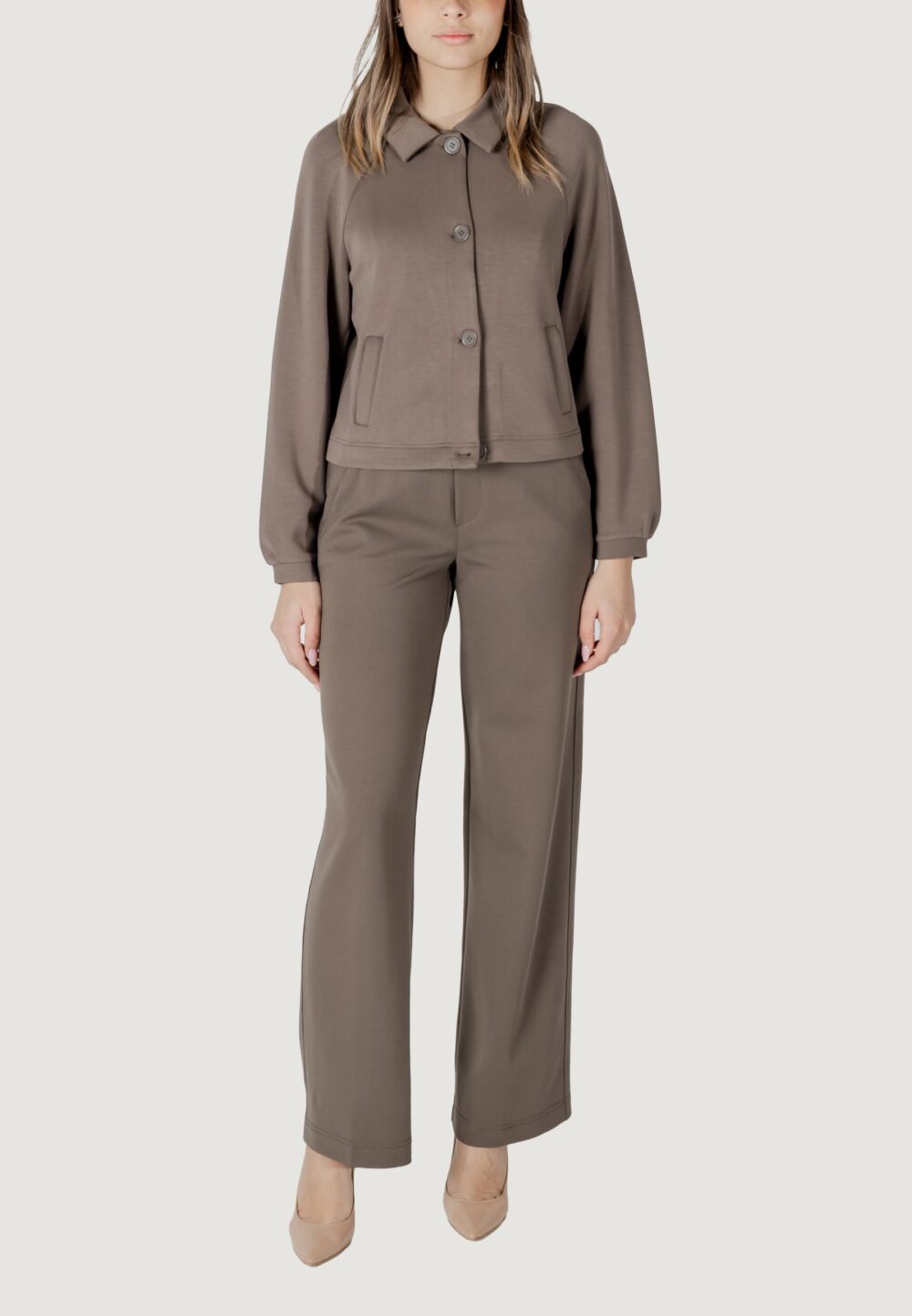Giacchetto Street One ltd qr silk look short Terra - Fango - Foto 5