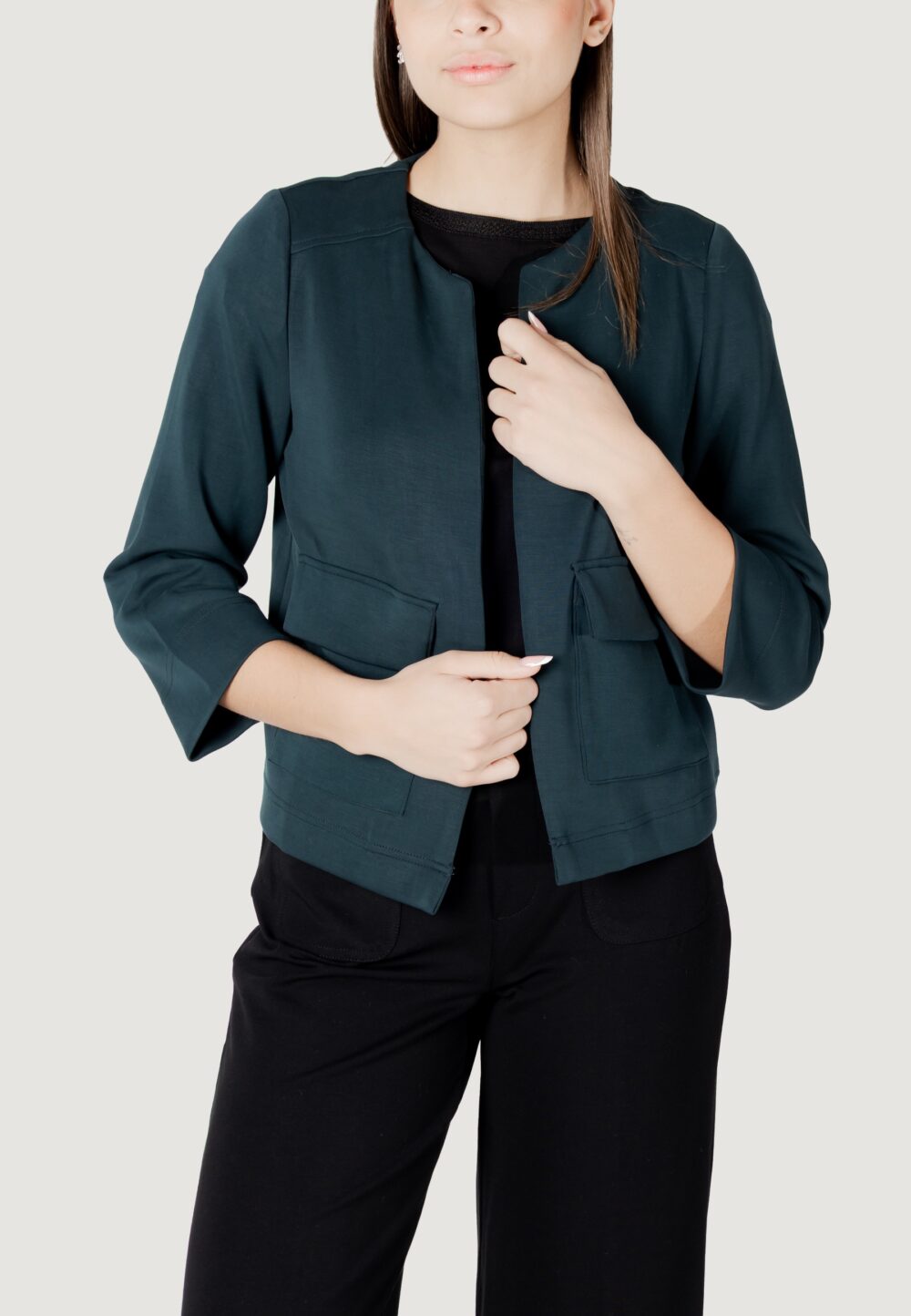 Giacchetto Street One silk look jacket Verde Scuro - Foto 1