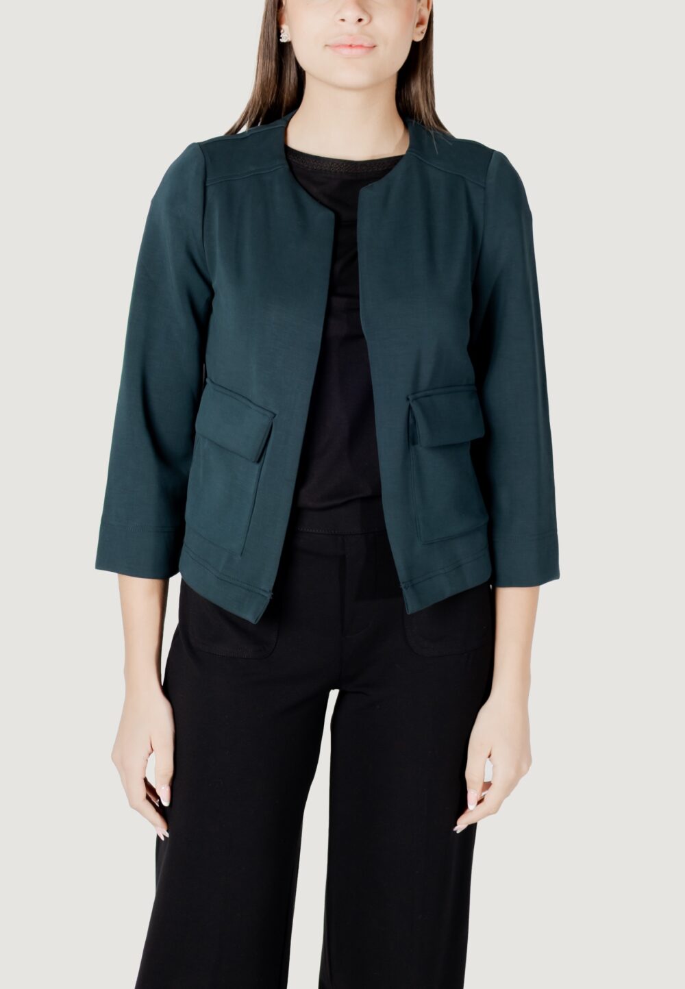 Giacchetto Street One silk look jacket Verde Scuro - Foto 5