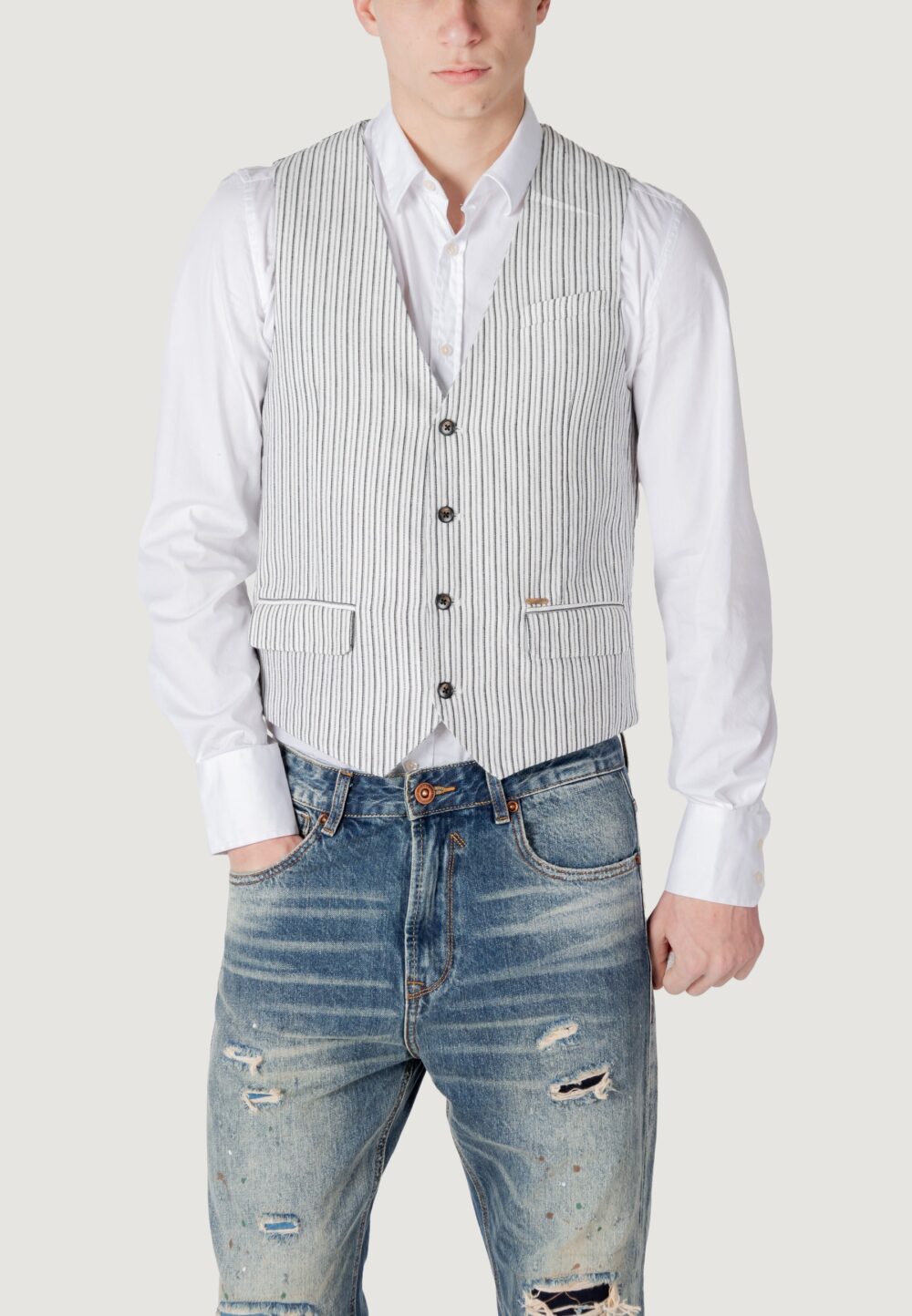 Gilet Casual Gianni Lupo Nero - Foto 1