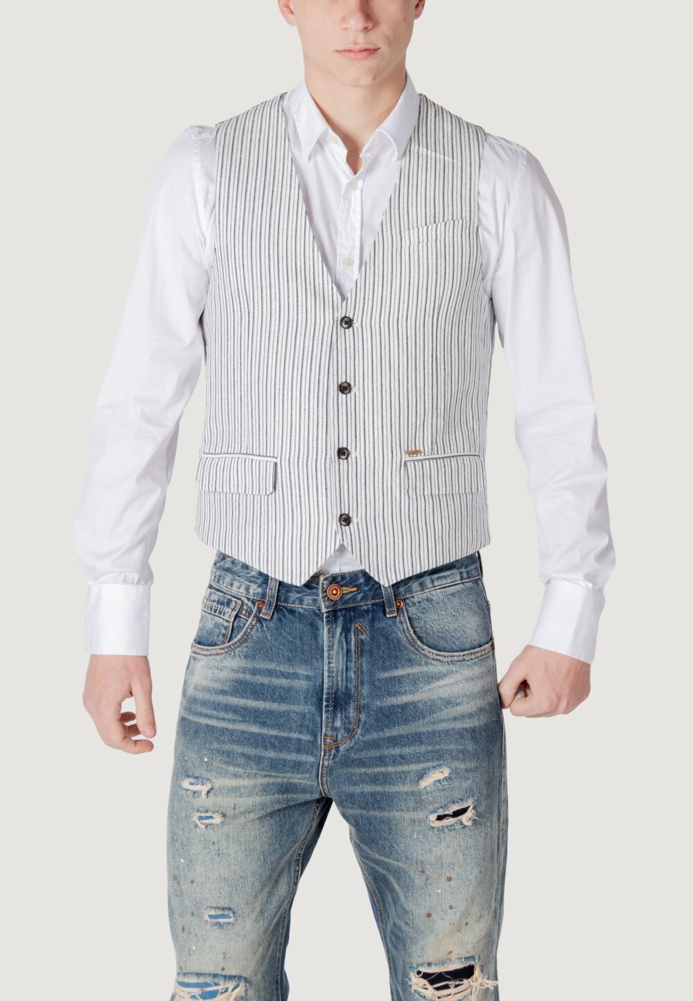 Gilet Casual Gianni Lupo Nero - Foto 5