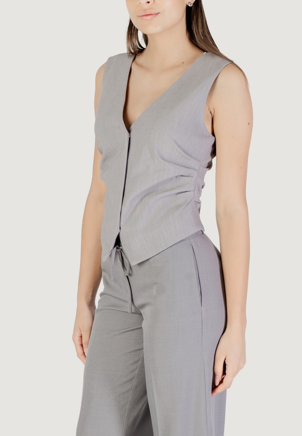 Gilet da completo Only onlraven life s/l rush fit vest cc tlr Grigio Chiaro - Foto 3