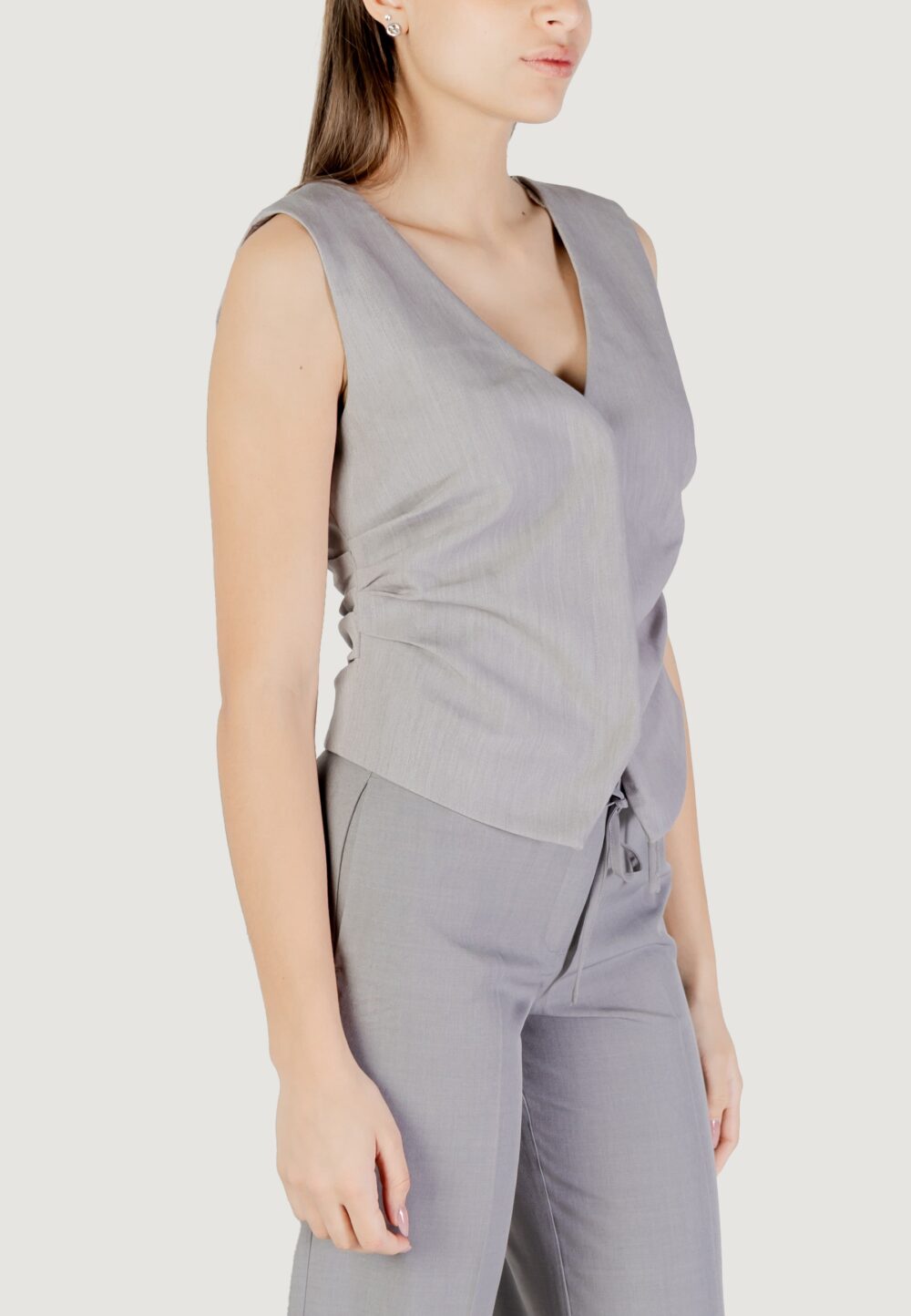 Gilet da completo Only onlraven life s/l rush fit vest cc tlr Grigio Chiaro - Foto 4
