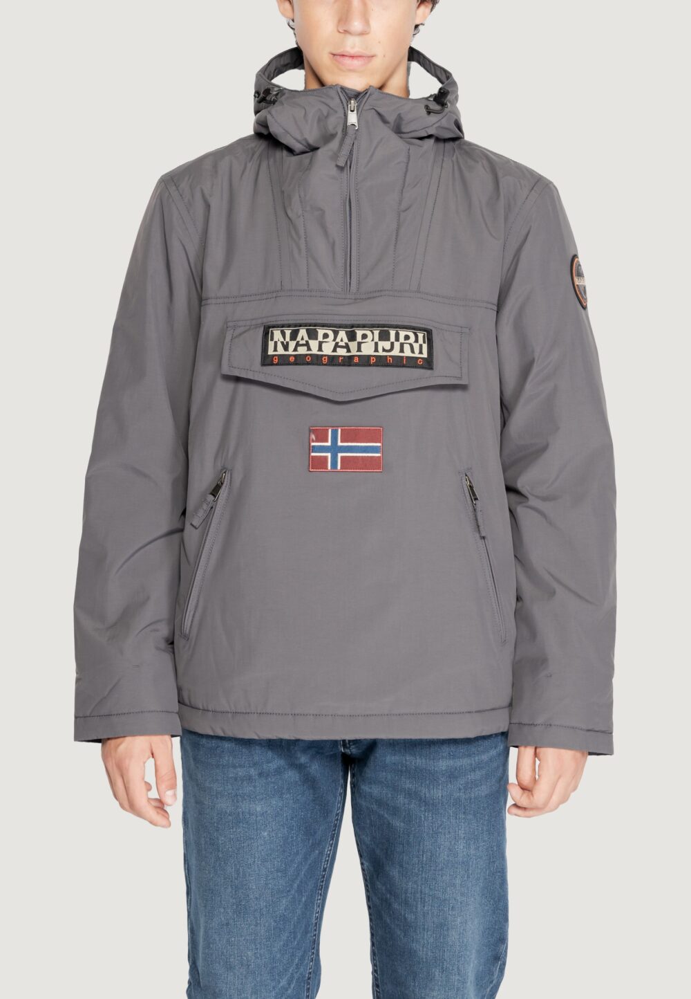 Giubbotto Napapijri rainforest pocket 2 Grigio Scuro - Foto 3