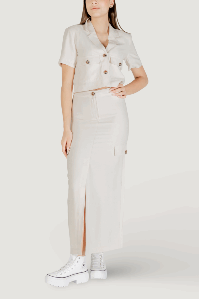 Gonna lunga Jacqueline de Yong jdyluna maxi hw skirt tlr Avorio