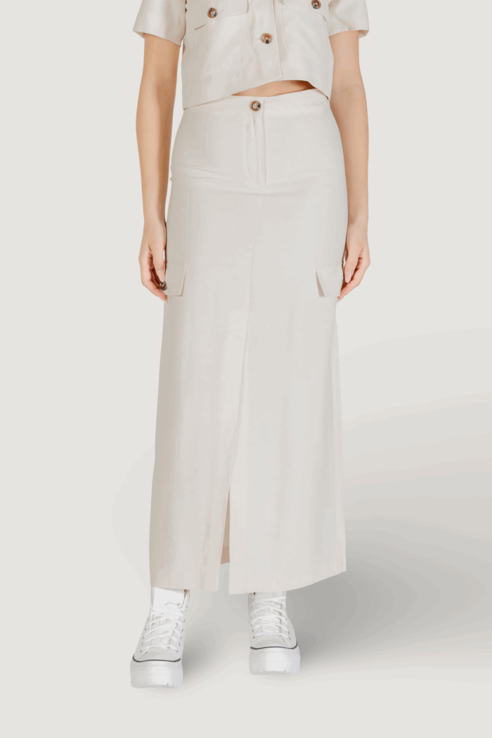Gonna lunga Jacqueline de Yong jdyluna maxi hw skirt tlr Avorio