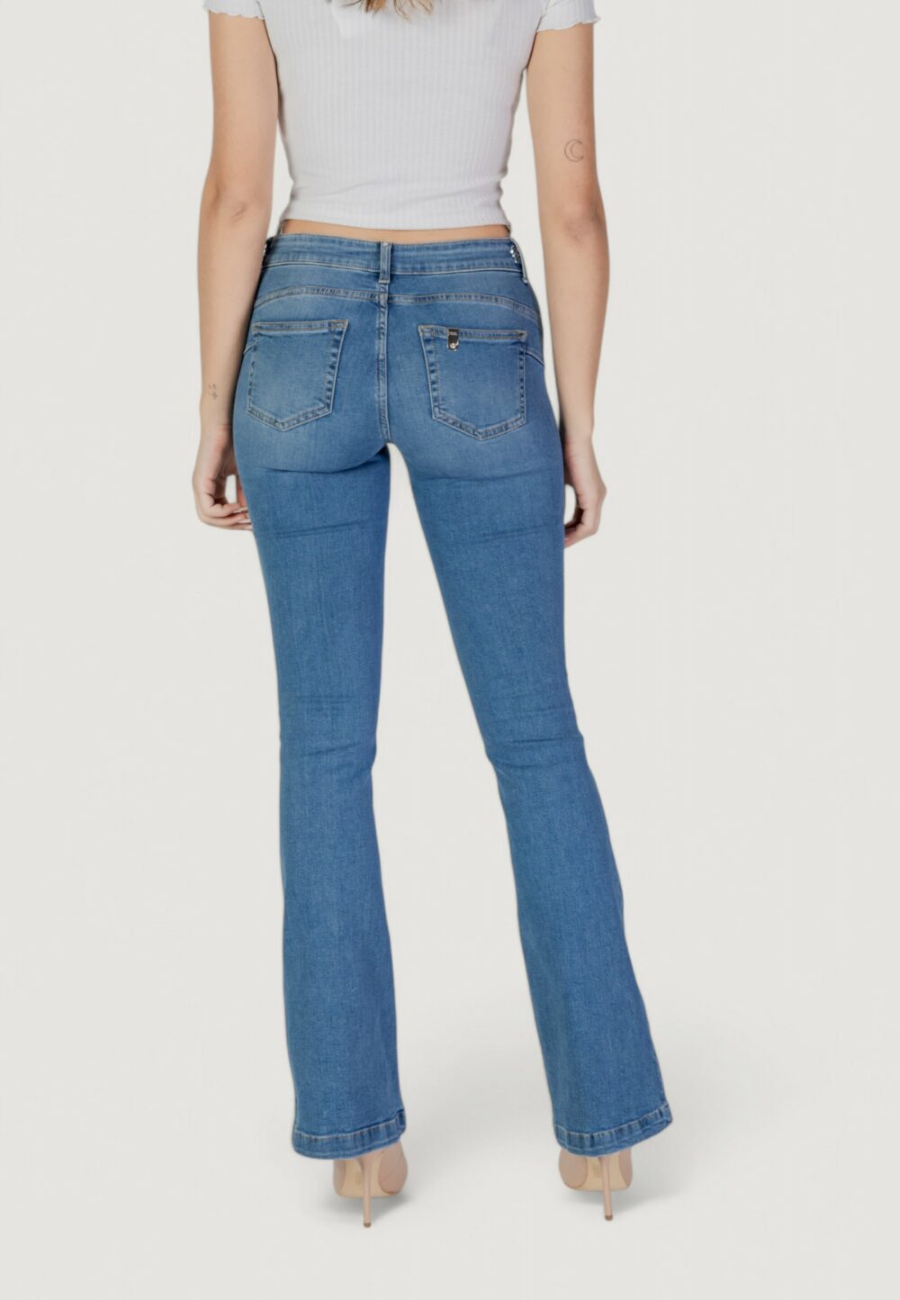 Jeans bootcut Liu-Jo b.up beat reg.w.braid Denim chiaro - Foto 4