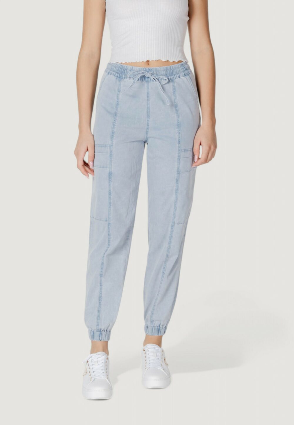 Jeans baggy Desigual denim_georgia Blue Denim Chiaro - Foto 1